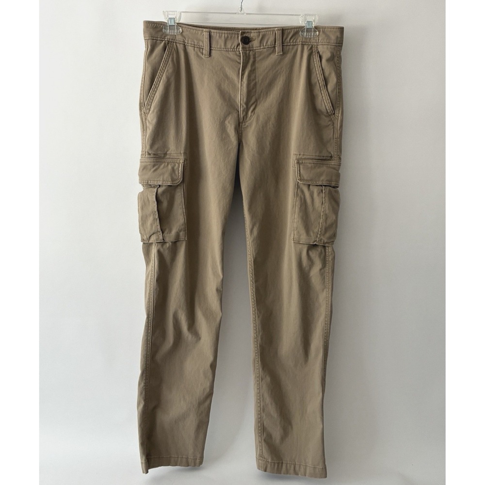 Sonoma Goods For Life Men's Flexwear Straight Fit Cargo Pants Khaki 34x30